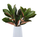 2pcs Magnolia Artificial Leaves Branches with Stems Decor