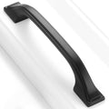 Matte Black Cabinet Pulls 3-3/4 Inch Solid Drawer Pull 10 Pack 8222