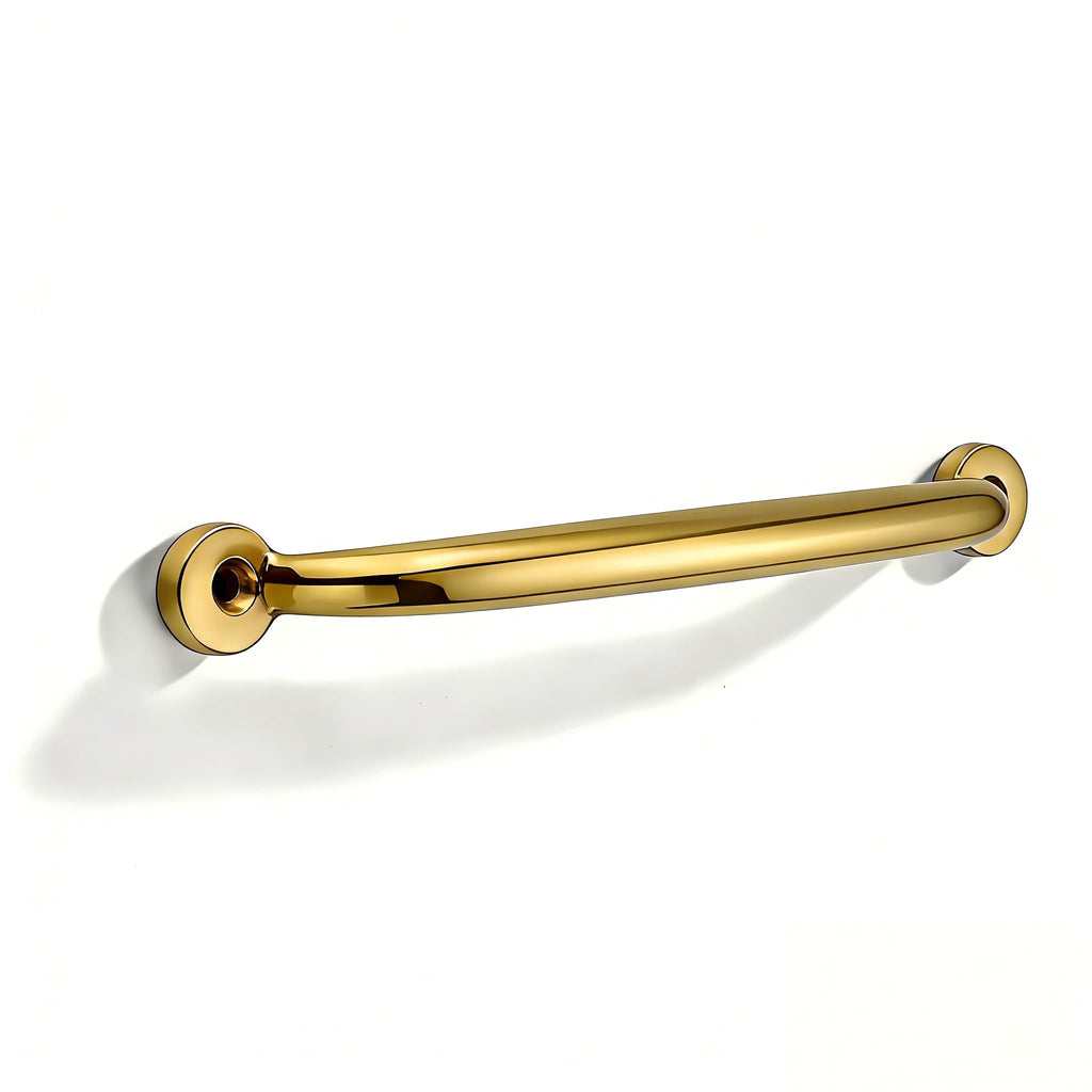 Luxury 1-Pack 100% Solid Brass Cabinet Pulls, 10" Center-to-Hole Pulls in Unlacquered Brass Finish for Drawers & Doors