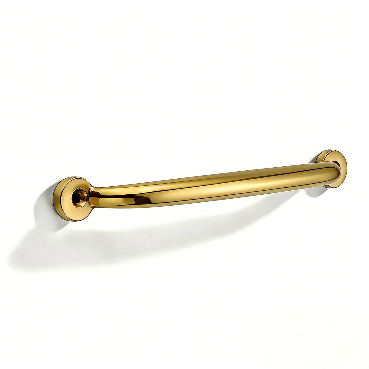 Luxury 1-Pack 100% Solid Brass Cabinet Pulls, 10" Center-to-Hole Pulls in Unlacquered Brass Finish for Drawers & Doors