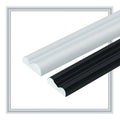 0.79 in Peel and Stick Chair Rail Molding Flexible PVC Wall Trim