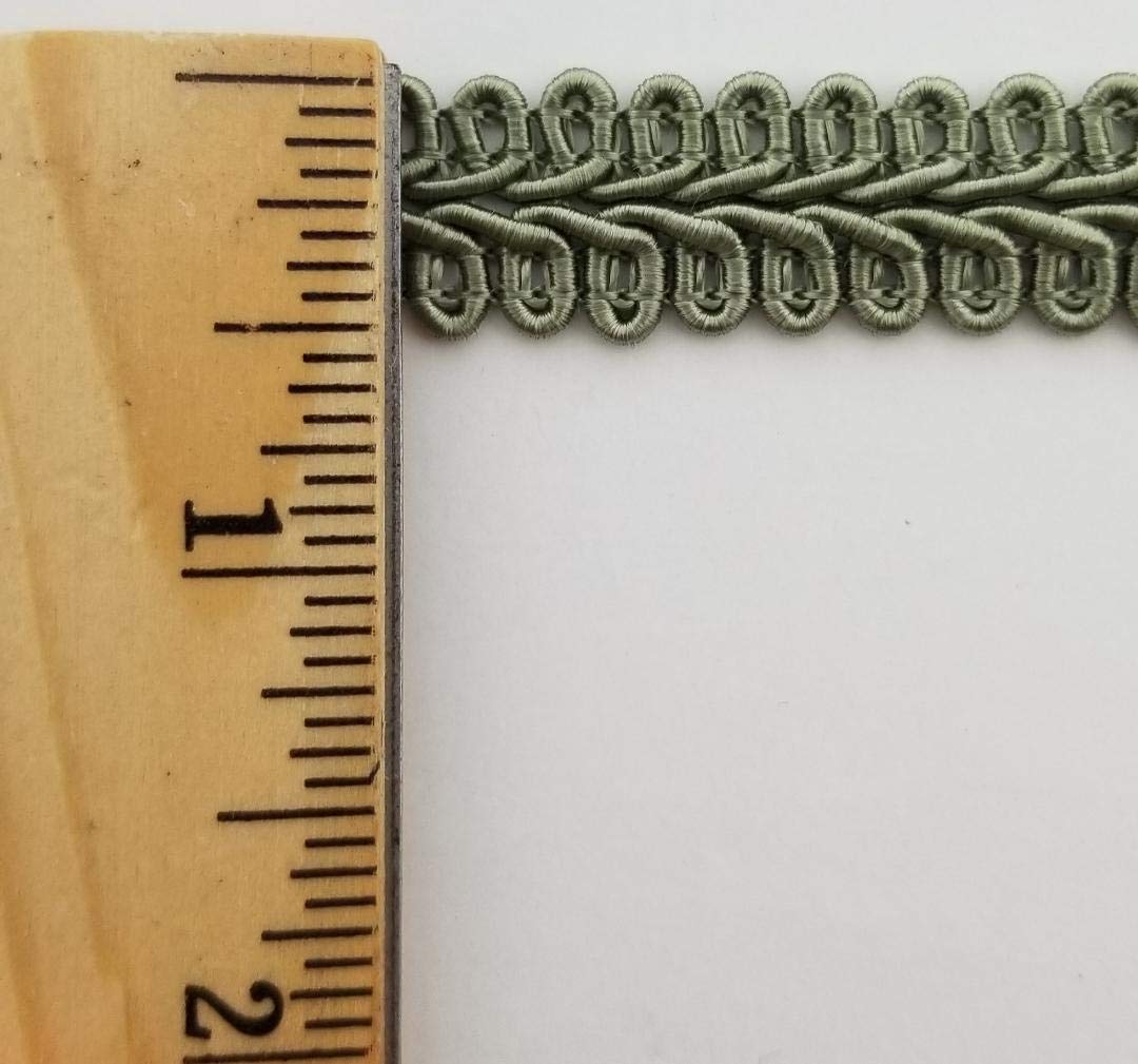 1/2" Chinese French Braid Gimp Trimming - 10 Continuous Yards - Many Colors! (Sage)