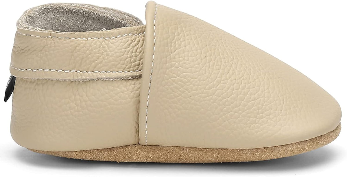 Soft Sole Baby Shoes Leather Baby First Walking Crib Shoes Slip-on Baby Moccasins Infant Toddler Pre-Walker Shoes