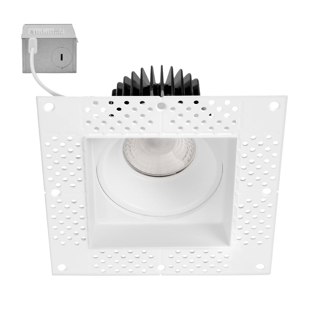 4" White Trimless Anti-Glare LED Square Downlight 1000 Lumens 5CCT