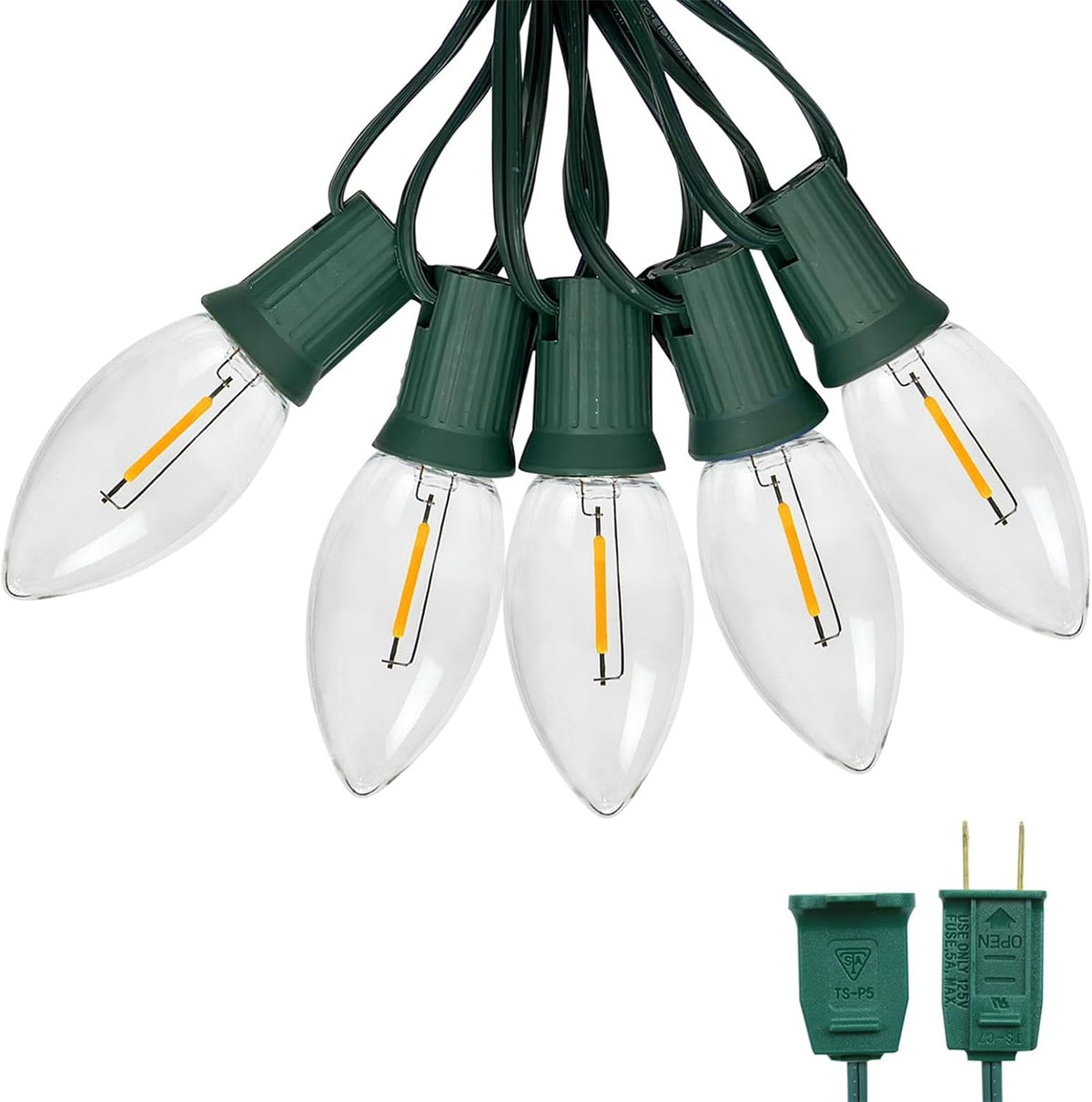 C9 Christmas String Lights Outdoor