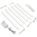 Dimmable Under Cabinet Lighting - 6 Pcs 12 inches Linkable Counter Light Bars, Led Closet Light Daylight White