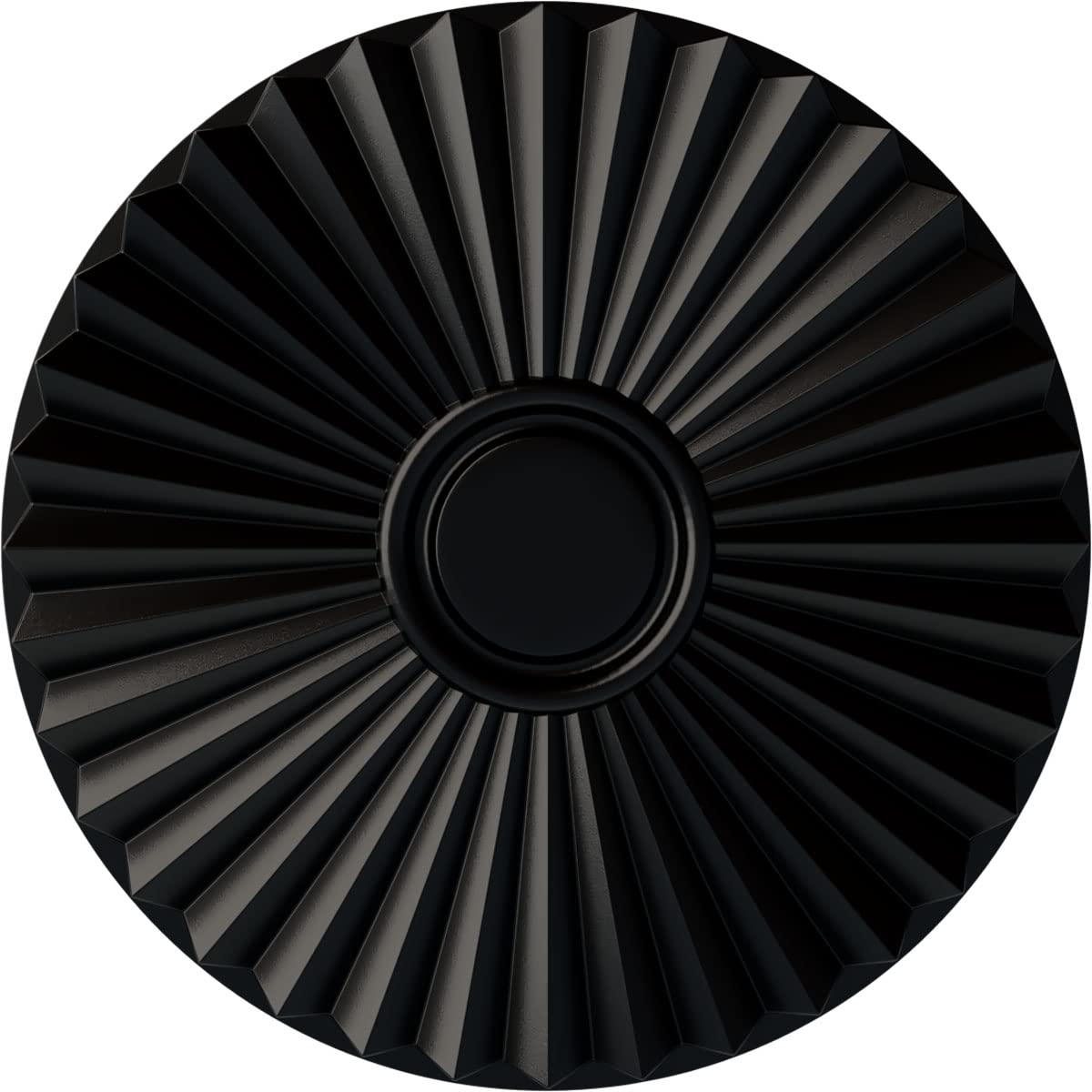 Shakuras Ceiling Medallion for Canopies up to 5", Jet Black
