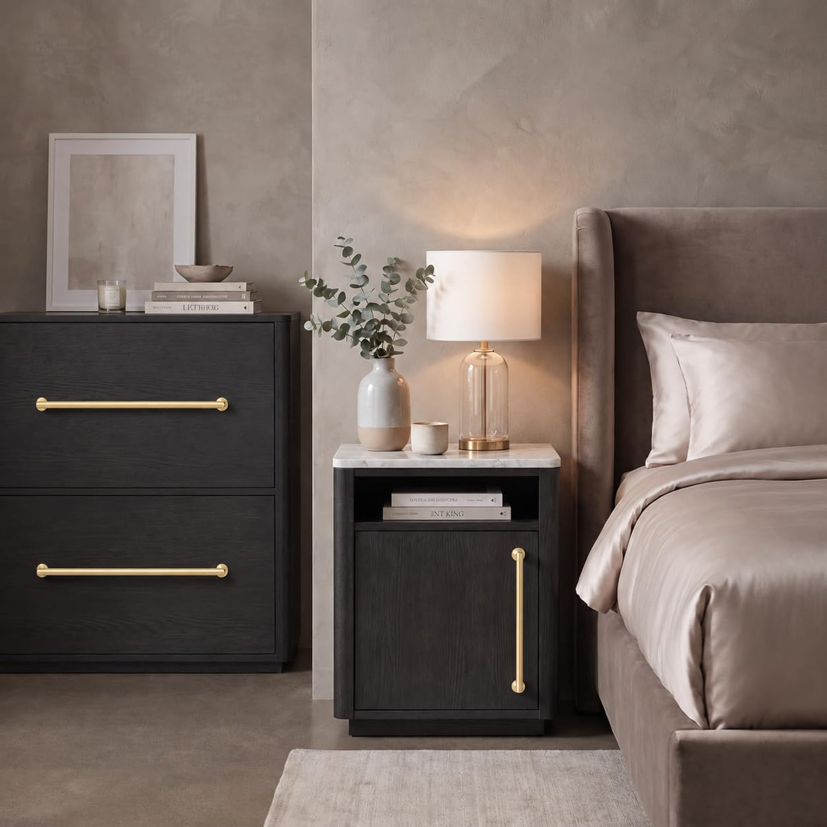 10-Pack 5-Inch(128mm) Matte Gold Cabinet Pulls,Brushed Satin Gold Handles Cabinets, Cupboards, Drawers and Bathroom