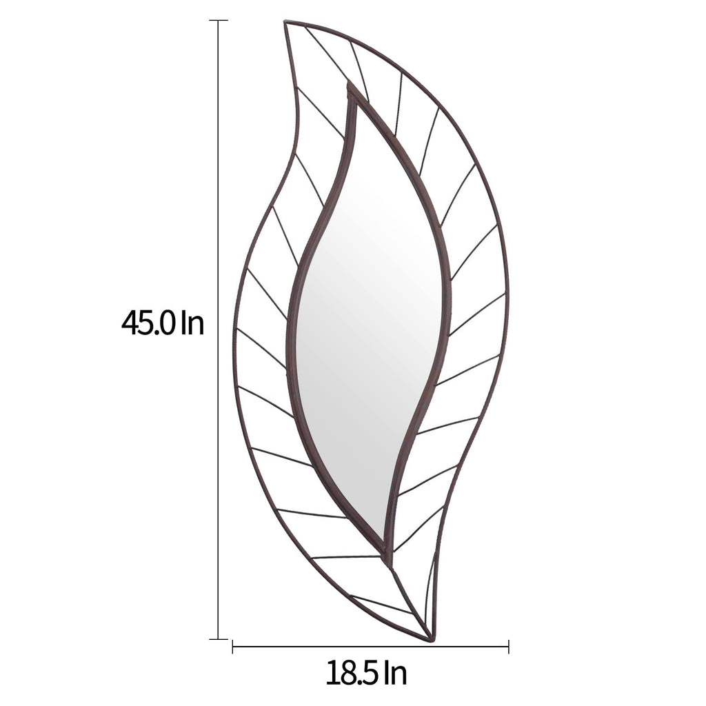 Rustic Mirrors for Wall, 45" x 18.5" Modern Mirror for Vanity