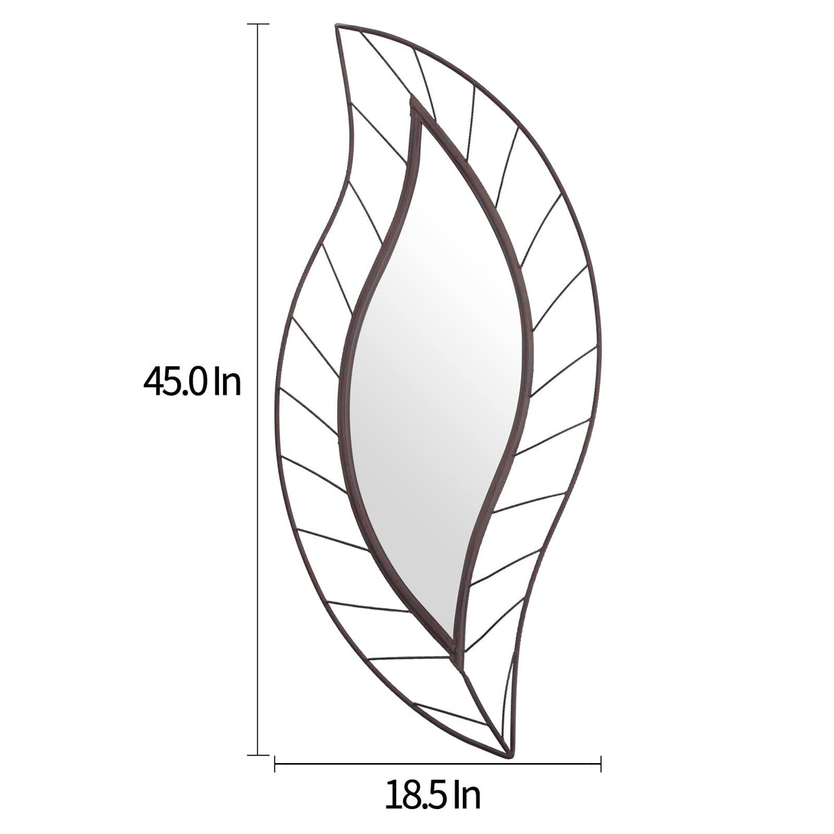 Rustic Mirrors for Wall, 45" x 18.5" Modern Mirror for Vanity