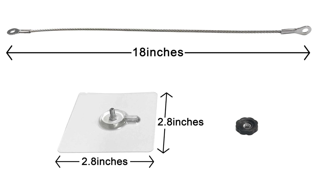 18 inches Stainless Steel Furniture Straps for Baby Proofing, No-Drill Furniture Anchors Earthquake Straps, Prevent