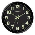 Inspired Nelson Style 12-Inch Atomic Wall Clock, Battery Operated, Glow in Dark