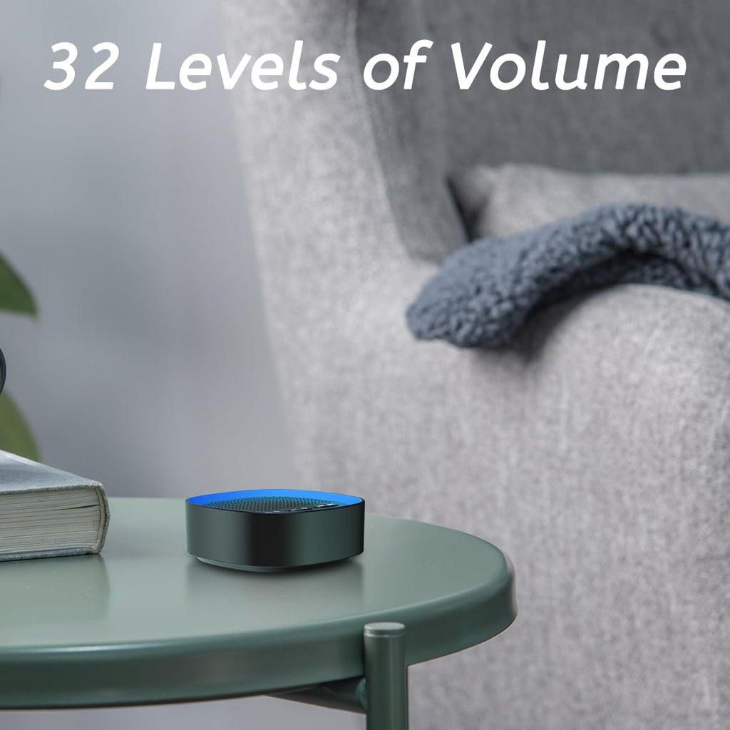 Sleep White Noise Sound Machines with 30 3.5 mm Headphone Jack 5 Timer Settings 32 Precise Volume Memory Function