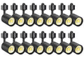 10W Dimmable LED Track Lighting Heads H Type Track Light Replacement Fixtures Bright 3000K Warm White Ceiling