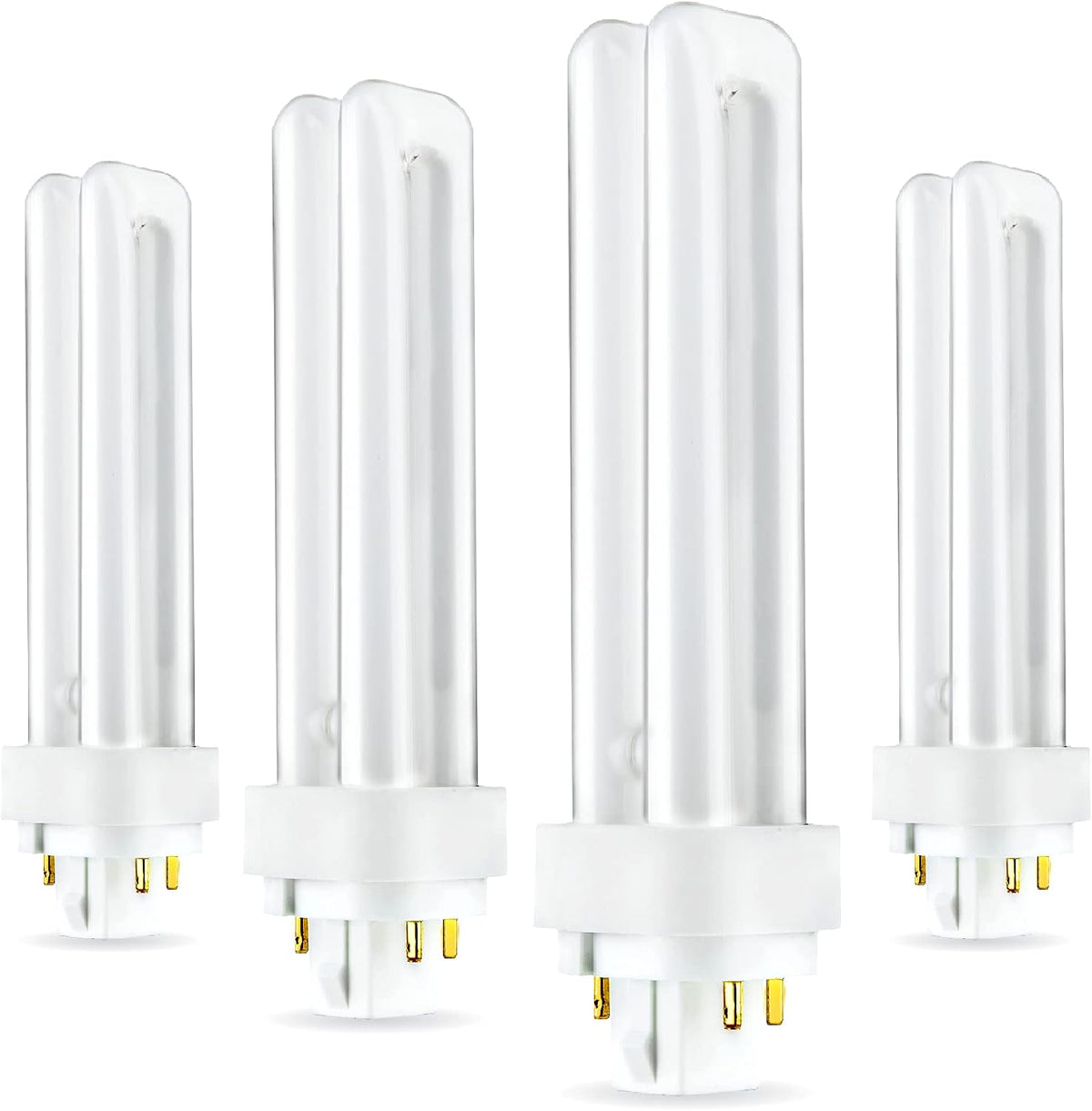 827 CFL Bulb G24q-2 4 Pin 18W 2700K Warm White Plug in 4 Pk