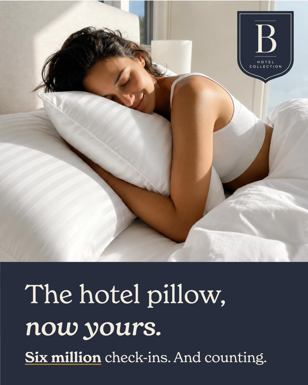 Bed Pillows Standard/Queen Size Set of 2 | Original Soft Down Alternative Pillow for Sleeping, Soft Support for Back