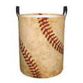 Baseball Texture Laundry Basket Laundry Hamper With Handles Collapsible Laundry Baskets Storage Basket For Room