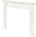 Furniture for Your Fireplace, Premium Grade A MDF Mantel Surround, Crisp White Paint, Interior Opening 48"