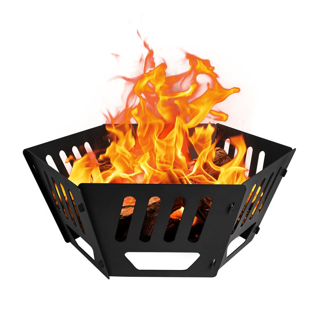 24-Inch Portable Fire Pit with Carry Bag