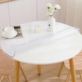47 Inch Round Clear Table Cover Protector, Clear Round Protector Table, 1.5mm Thick Waterproof Round Plastic Vinyl