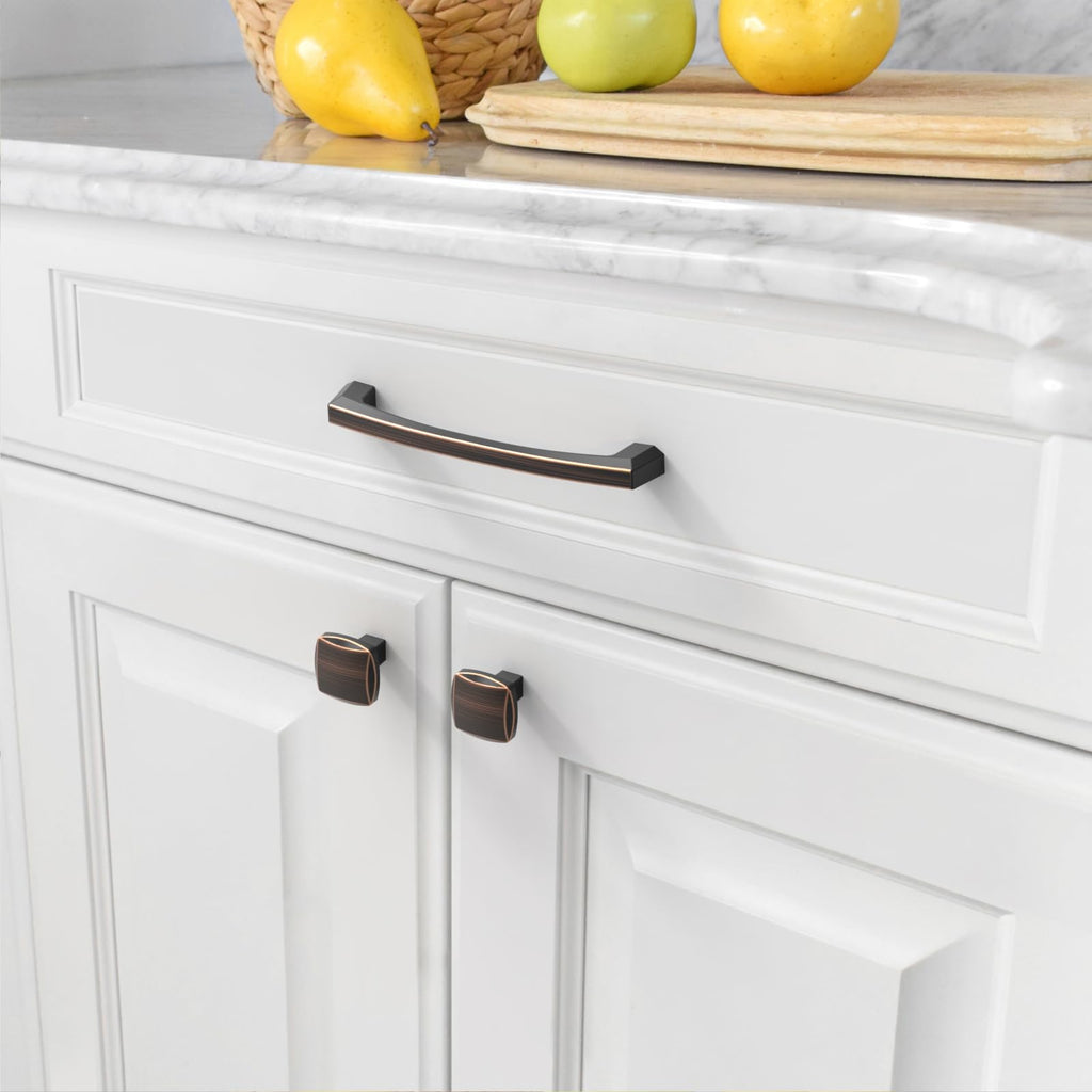 10 Pack Oil Rubbed Bronze Cabinet Pulls 6 Inch(152MM) Hole Centers Kitchen Cabinet Handles Hardware