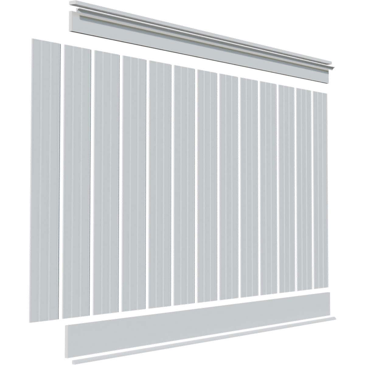 Deluxe Beadboard, 8' Length PVC Wainscoting Kit, 56" Height, White