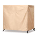 Outdoor 3 Triple Seater Hammock Patio Swing Chair Cover, Water-Resistant, All Weather Protection, Beige Color