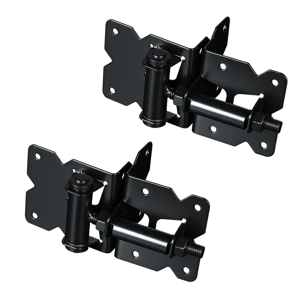 Carbon Steel Vinyl Wood Fence Self Closing Gate Hinges Black(2063-cs-p)