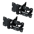 Carbon Steel Vinyl Wood Fence Self Closing Gate Hinges Black(2063-cs-p)