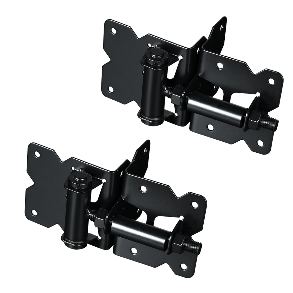 Carbon Steel Vinyl Wood Fence Self Closing Gate Hinges Black(2063-cs-p)