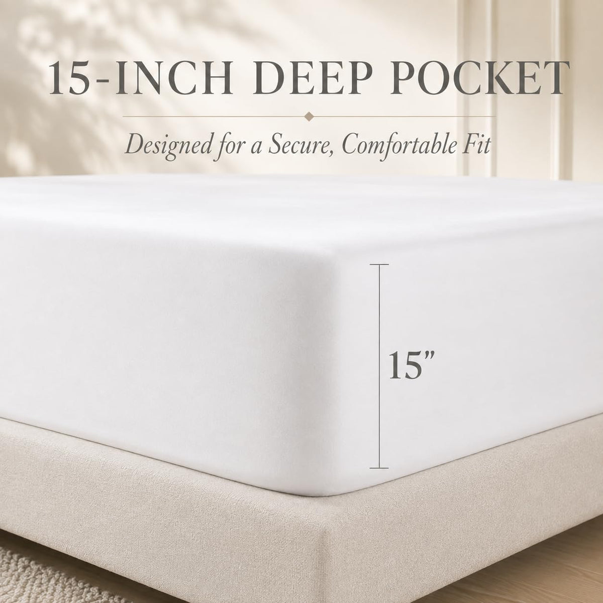 Bed Sheets, 400 Thread Count Sheets Cotton Bed Set - Linen