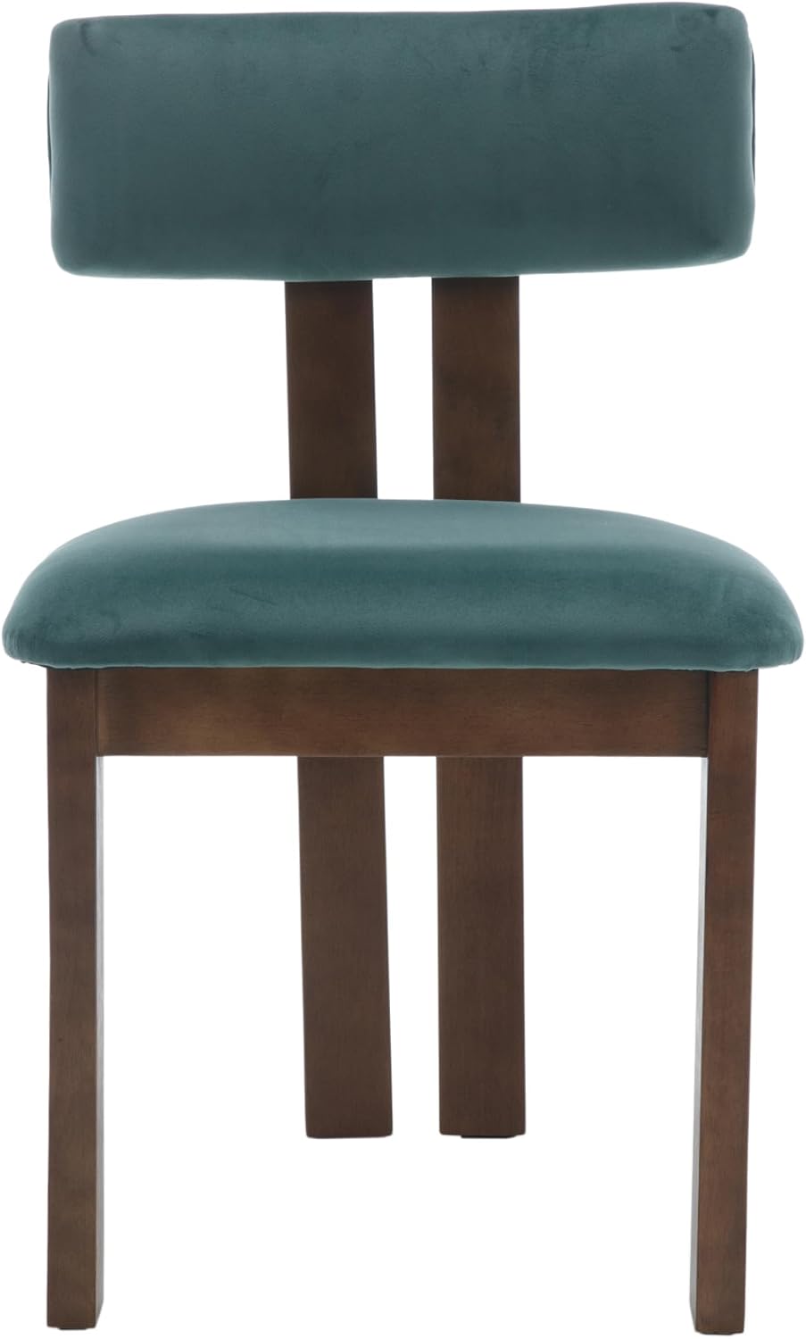 Velvet Dining Chairs Set of 4, Modern Upholstered Wood Dining Chairs for Kitchen or Dining Room, Green