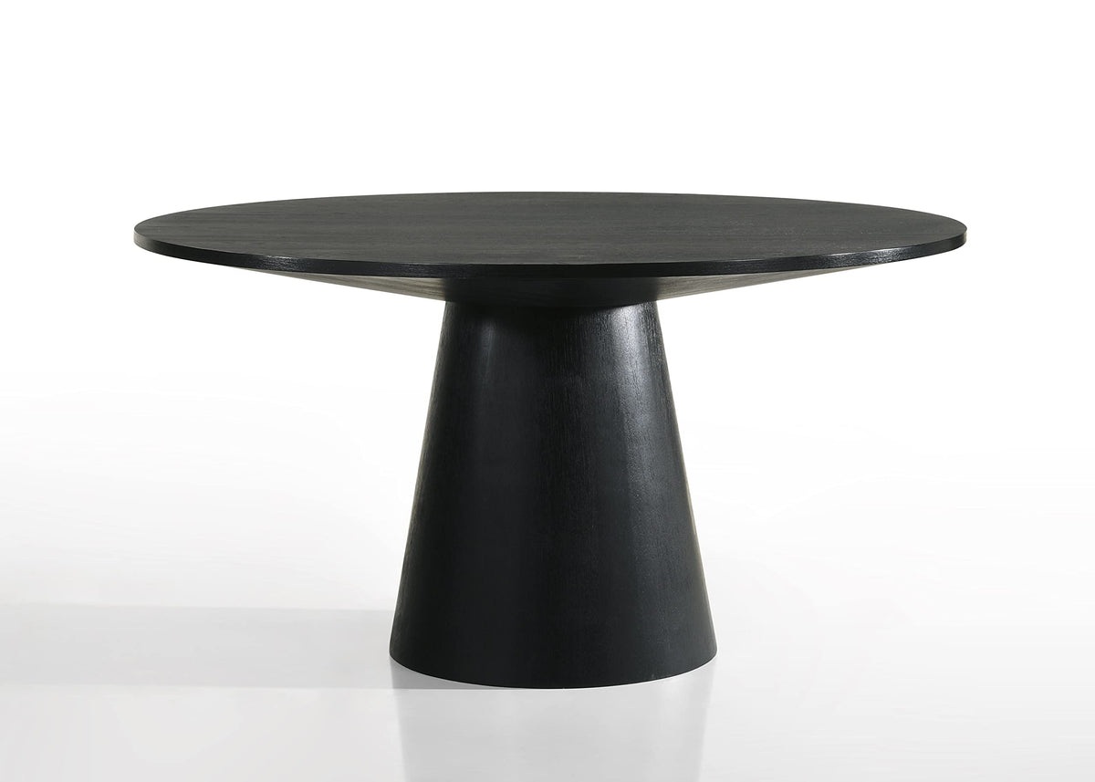 59" Round Dining Table for 4 to 6, Modern Kitchen Table, Wooden Kitchen Table Rustic Farmhouse Circle Dining, Round