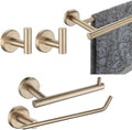 Bathroom Hardware Set, 5-Piece Bath Accessories Set Champagne Bronze Wall Mount Includes 24 in Towel Bar, 9 in HT