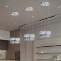 Modern Crystal Ring Chandelier for Small Dining Rooms and Bedrooms