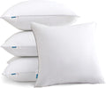 18"x18" Pillow Inserts () - 100% Cotton Cover, Square Throw Pillow Inserts for Couch, Sofa, Bed - Decorative - Set of 4