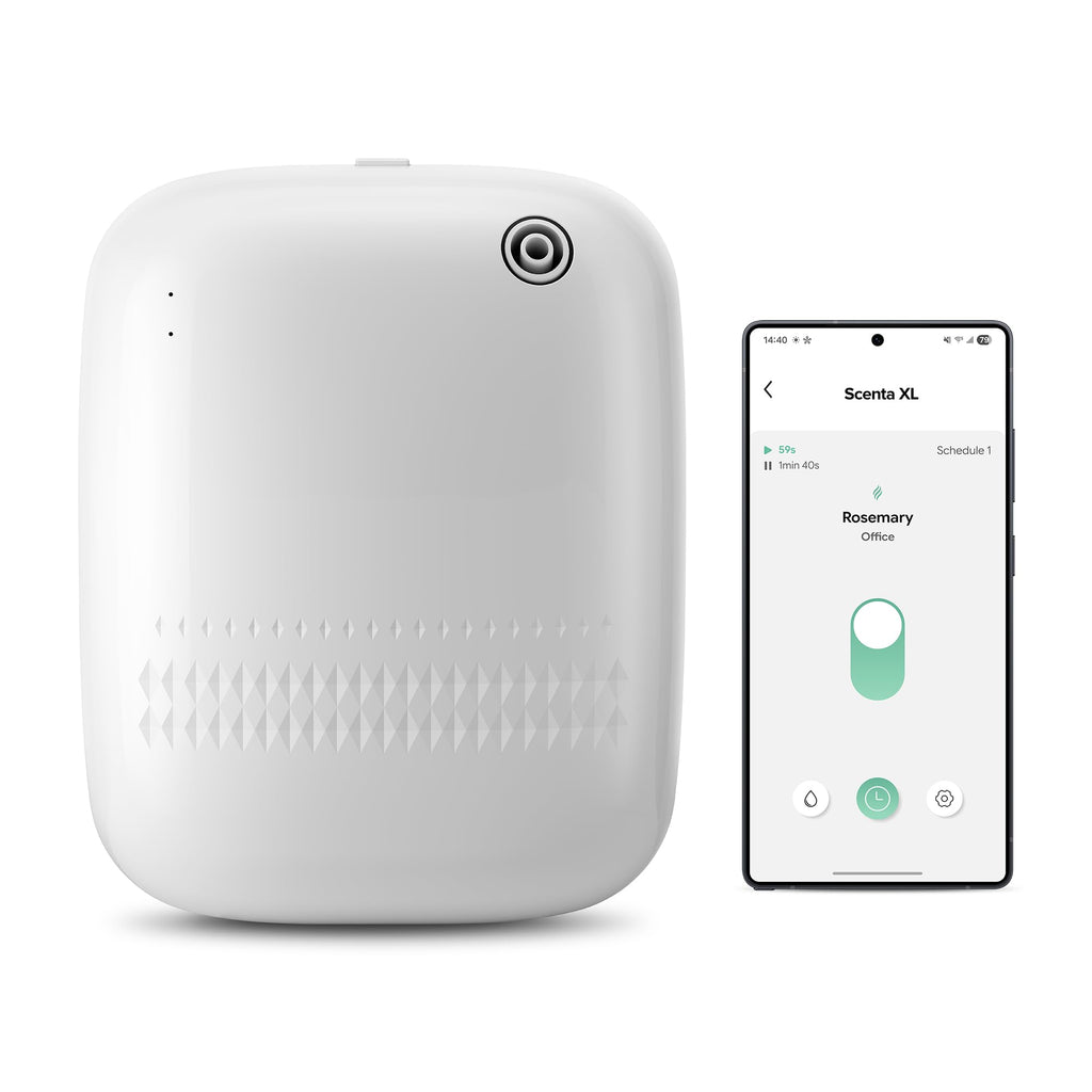 ANW Smart Waterless Essential Oil Diffuser for Large Room, White