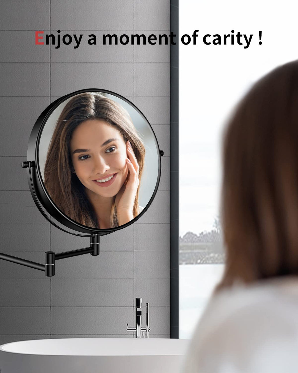 9" Large Size Wall Mount Magnifying Mirror