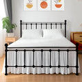 Ruffled Bed Skirt with Split Corners, Gathered Style, 100% Microfiber, 15-Inch Drop, Dust Ruffle Bedskirt with