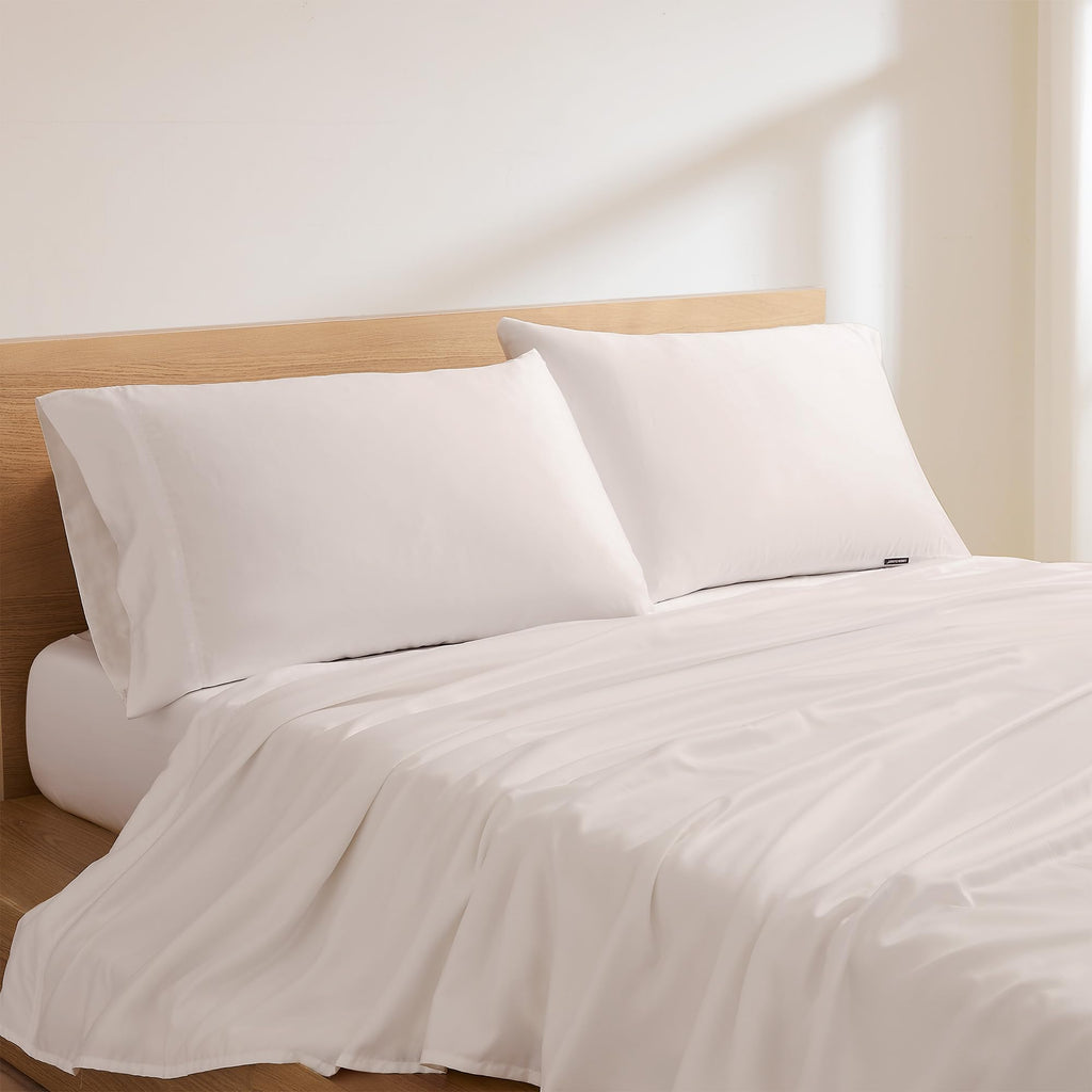 Cotton Rich Percale Twin XL Dorm Sheet Set - Soft Pink