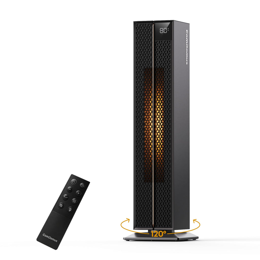Space Heater, 32" Electric Heaters for Indoor Use with Remote