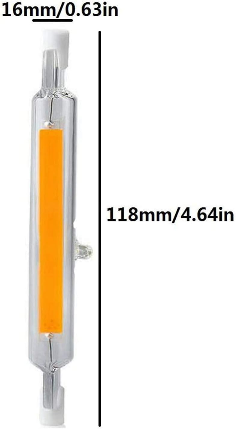 R7s COB Light Bulb 15W 118mm Dimmable Double Ended LED Bulbs 120V J Type T3 R7s Base Floodlight 150W Halogen Bulb