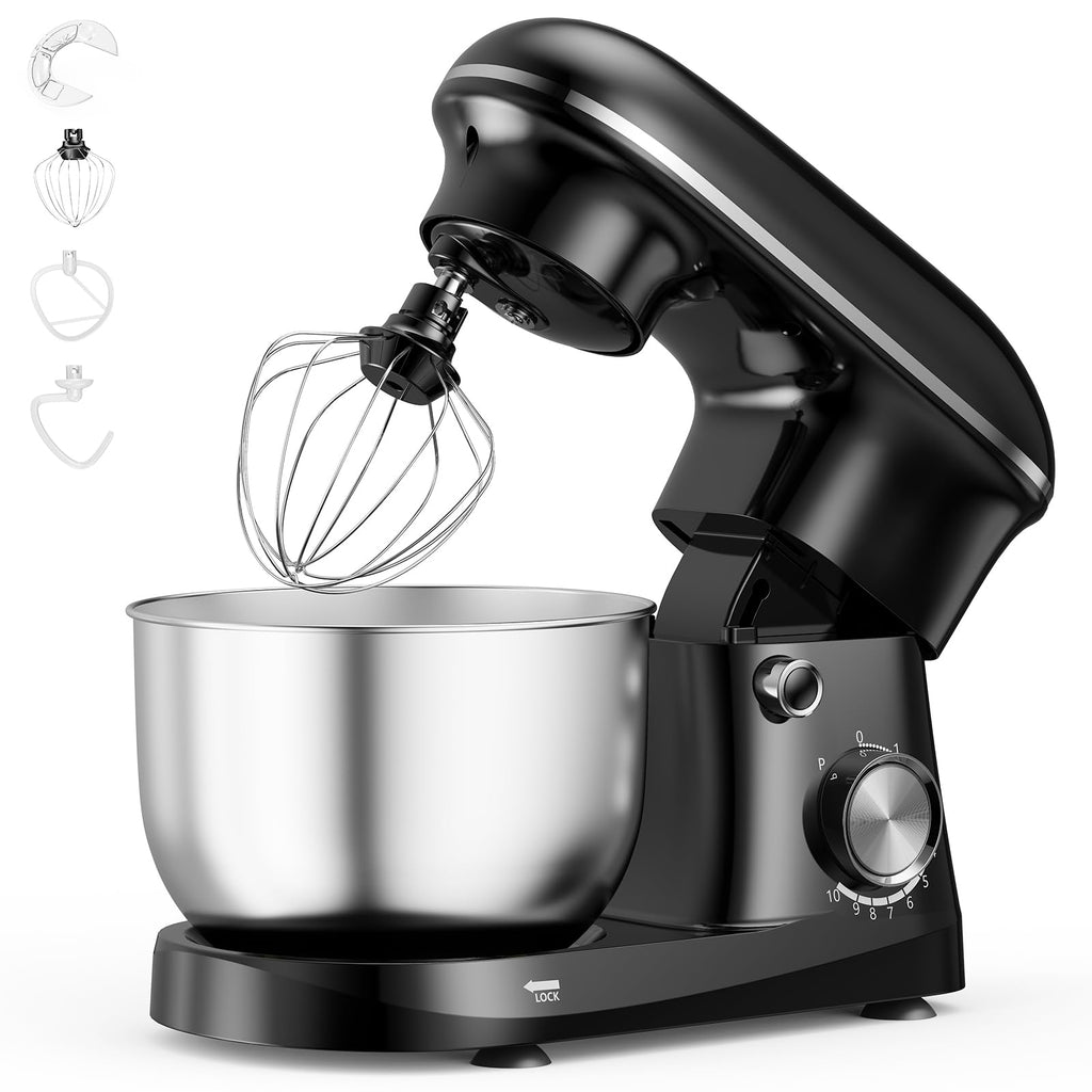 6.3 Qt Stand Mixer, 10-Speed Tilt-Head Electric Mixer for Baking