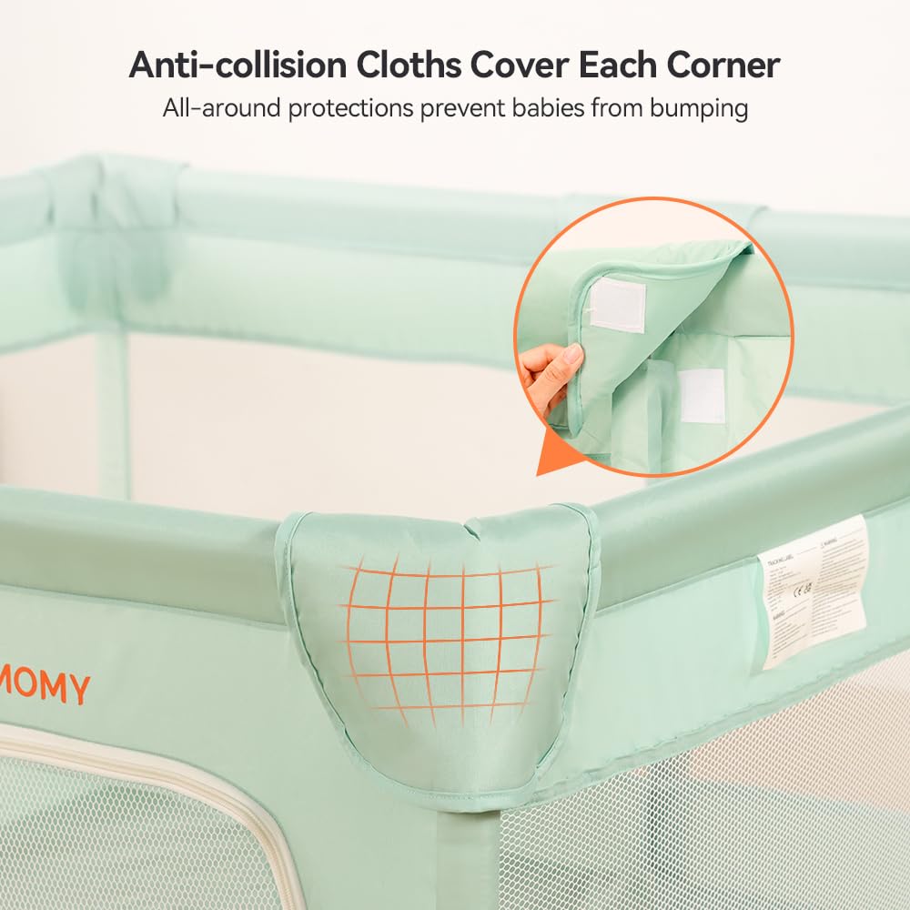 Playpens for Babies and Toddlers, 74"x50" Playard Extra Large