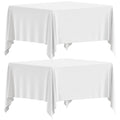 Square Tablecloth 85 x 85 Inch - Set of 2 Extra Soft Square Tablecloths - Stain and Wrinkle-Resistant