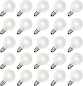 25PK G40 LED Frosted Replacement Bulbs, E12 Candelabra Base Globe Bulbs