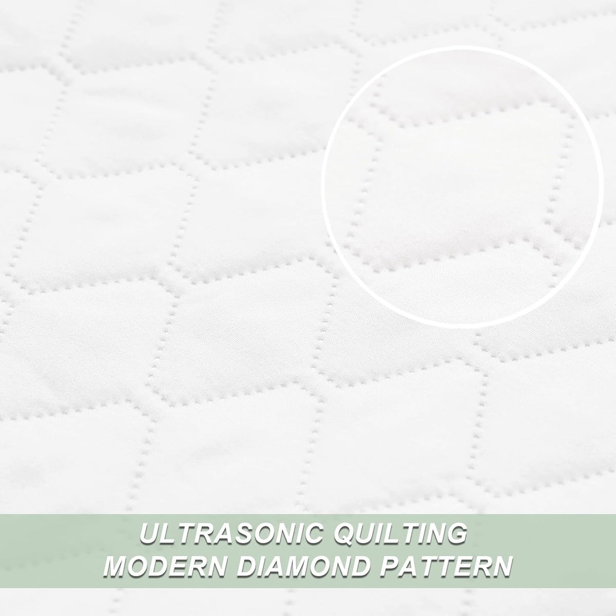 Reversible King Quilt Bedding Set, White