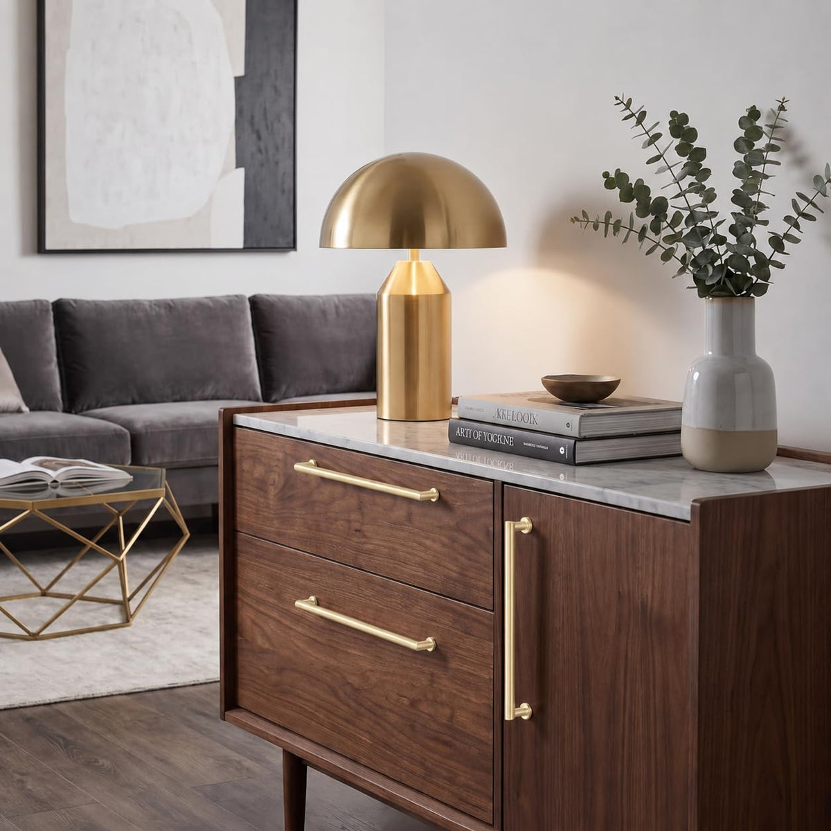 10-Pack 5-Inch(128mm) Matte Gold Cabinet Pulls,Brushed Satin Gold Handles Cabinets, Cupboards, Drawers and Bathroom