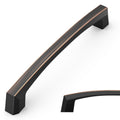 10 Pack Oil Rubbed Bronze Cabinet Pulls 6 Inch(152MM) Hole Centers Kitchen Cabinet Handles Hardware