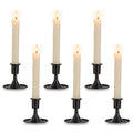 Black Candlestick Candle Holders for Taper :6 PCS Candle Stick Holder Set Vintage Table Centerpiece Halloween